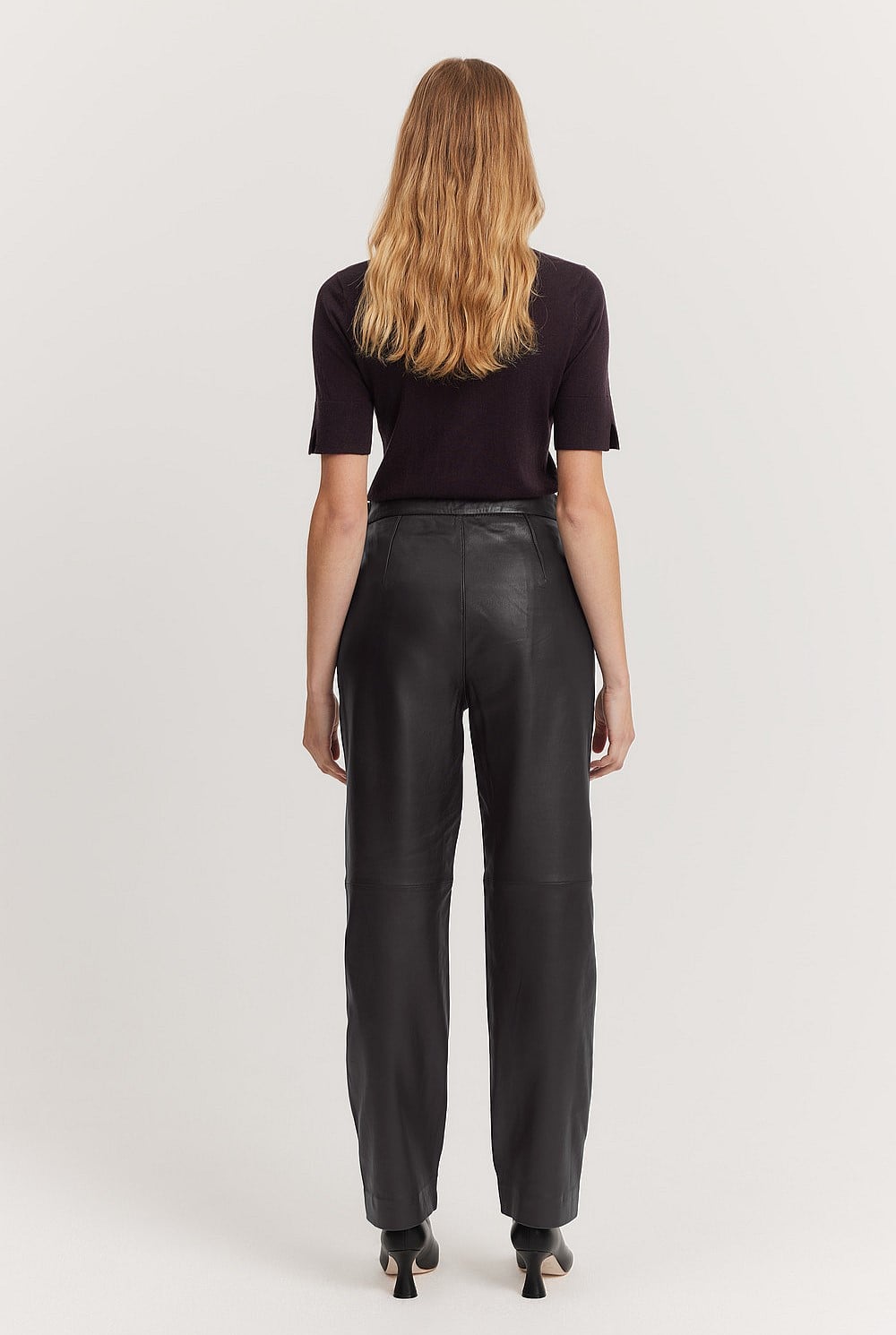 Leather Straight Pant