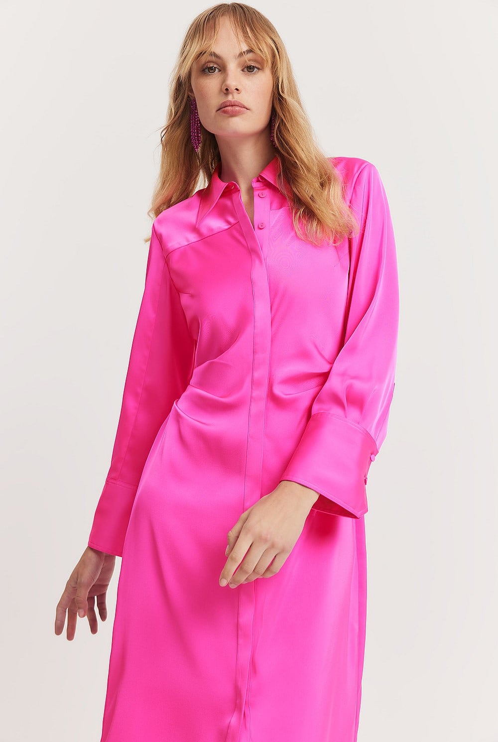 Column Shirt Dress