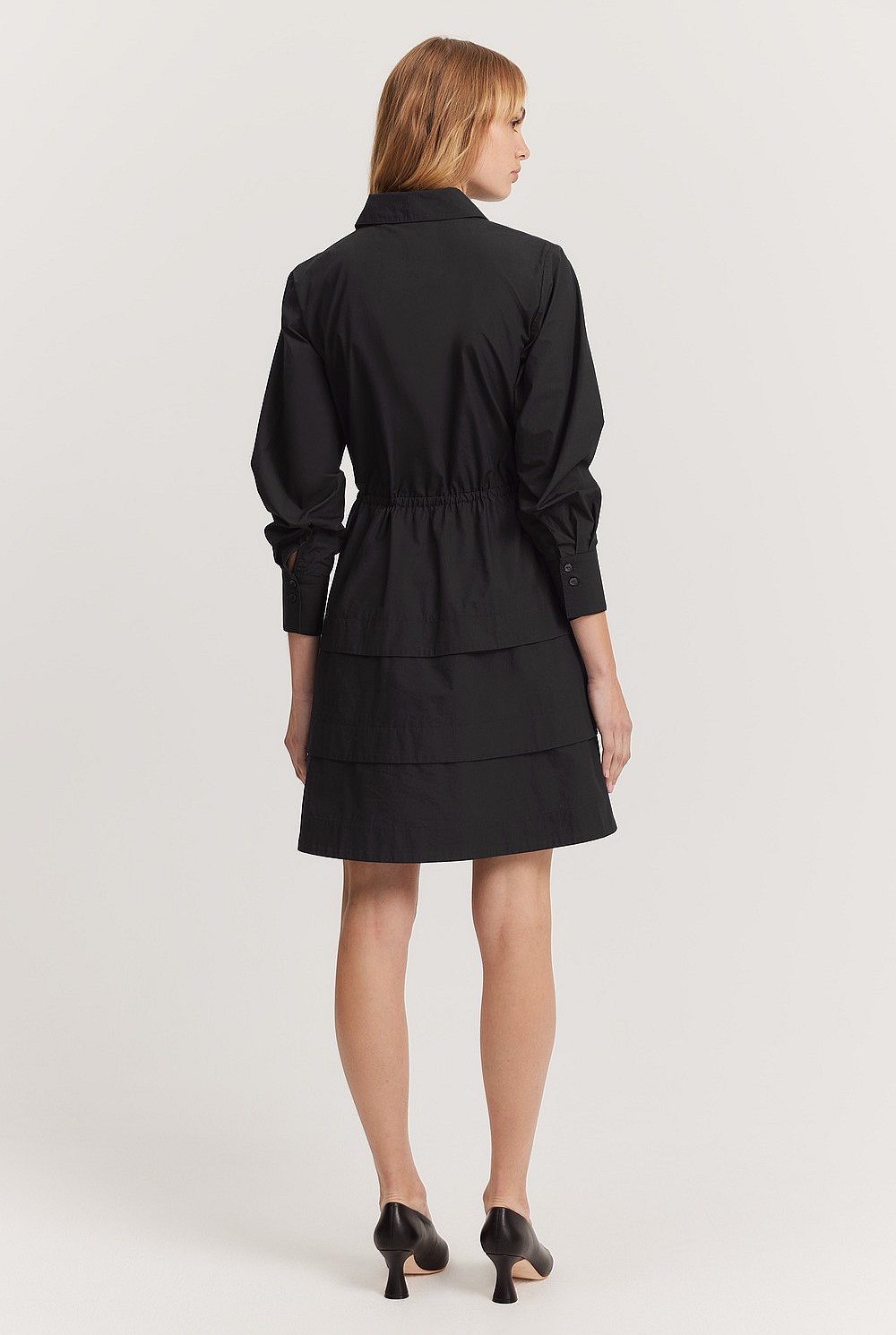 Tiered Shirt Dress