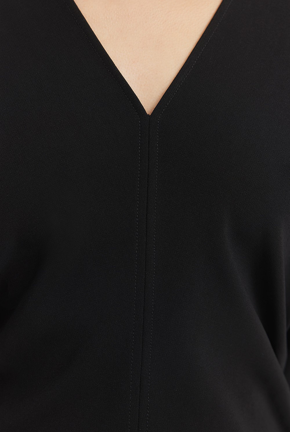 V-Neck Midi Dress