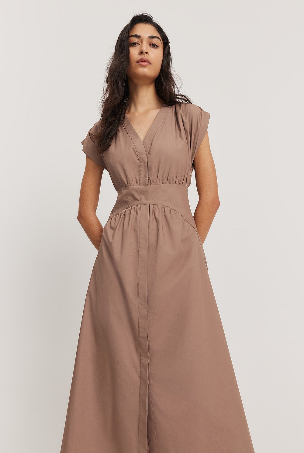 Poplin Midi Dress
