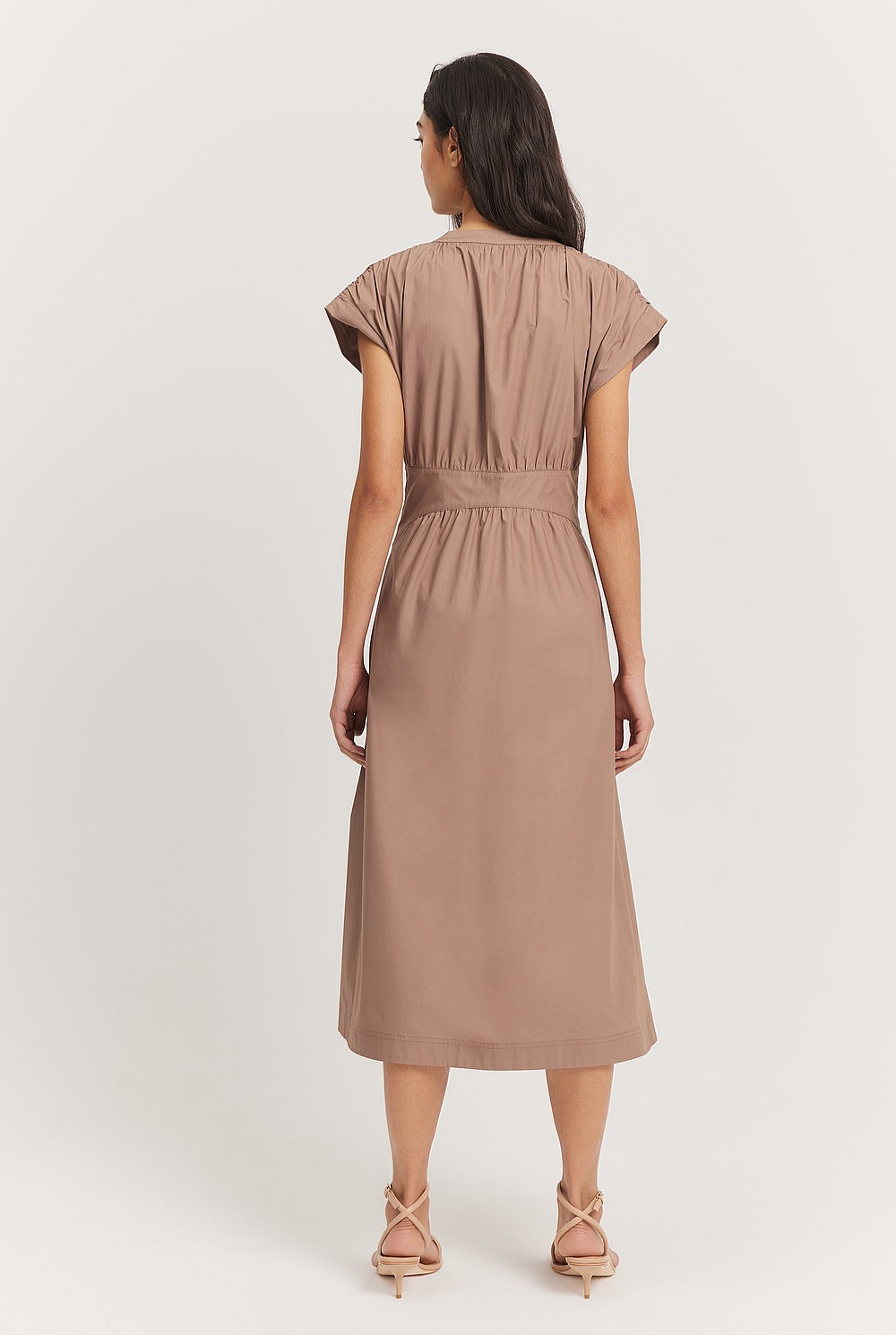 Poplin Midi Dress