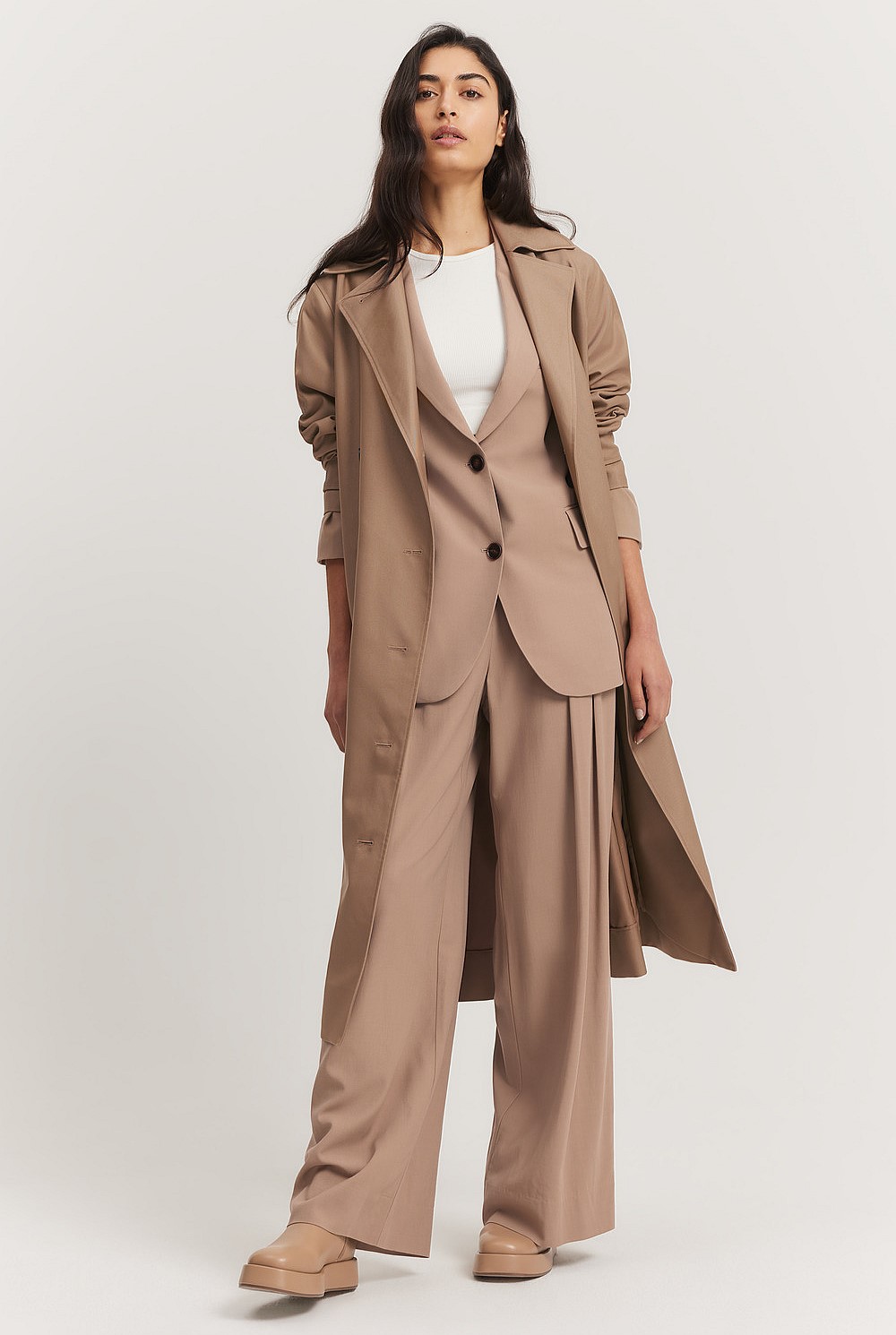 Relaxed Button Trench