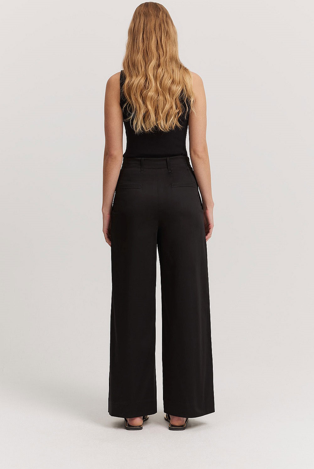 Cotton Wide Leg Pant