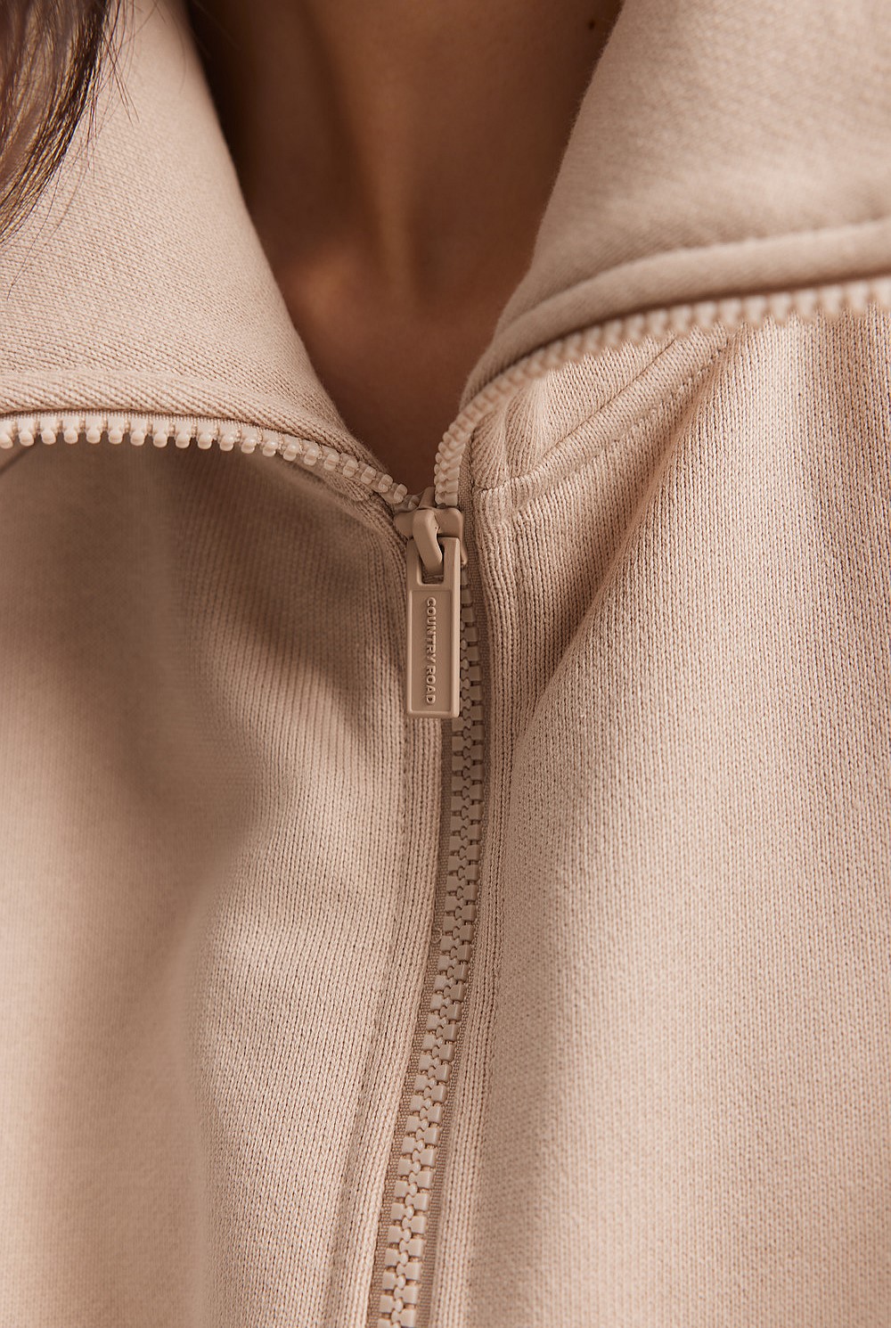 Towards Circularity - Recycled Cotton Zip-Through Sweat