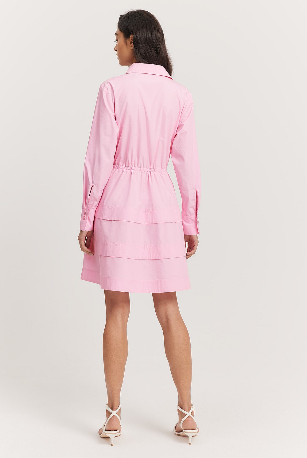 Tiered Shirt Dress