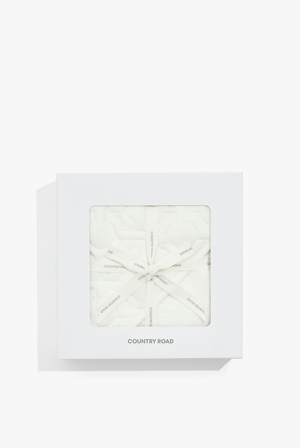 Organically Grown Cotton Logo Bath Set