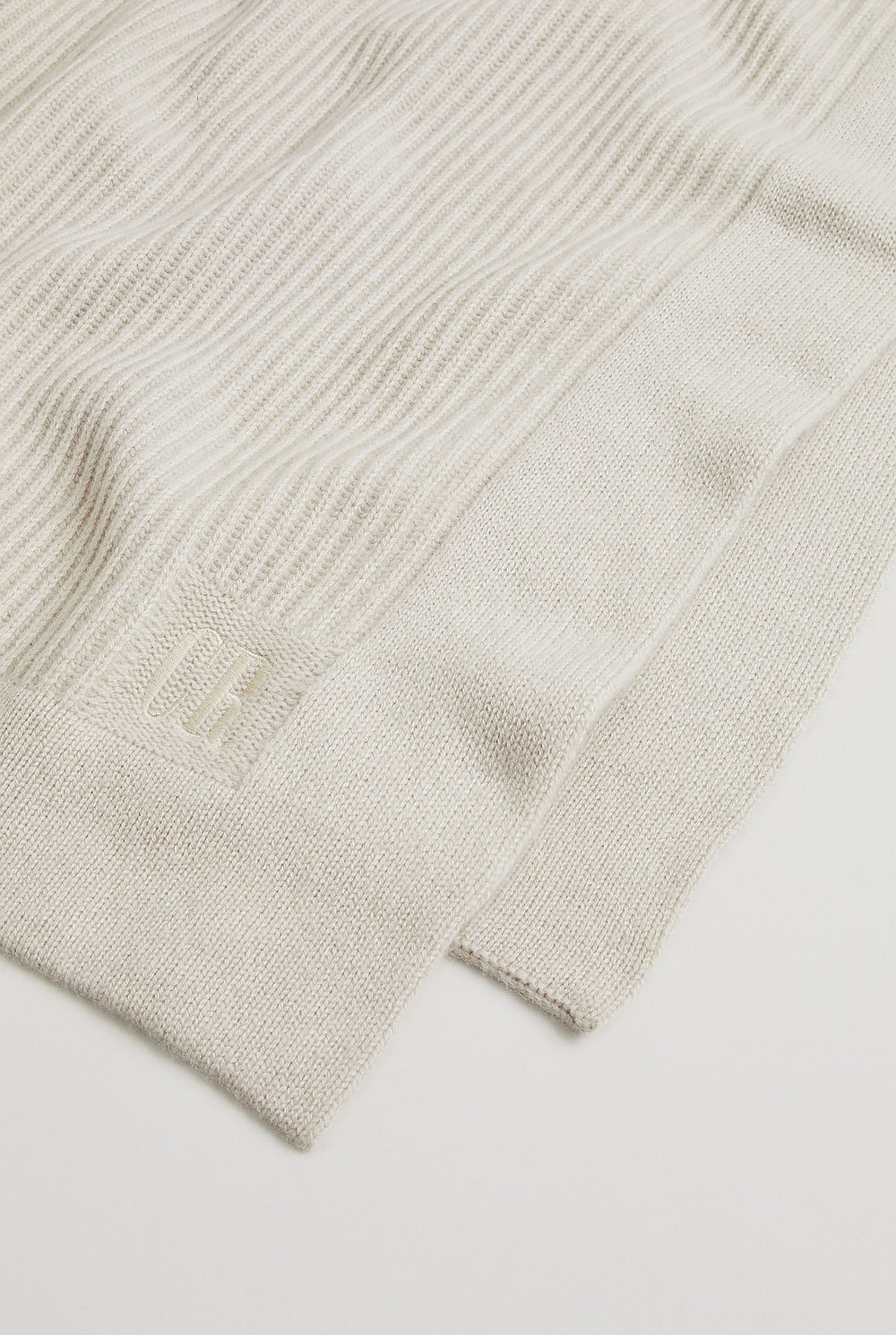Cashmere Rib Throw