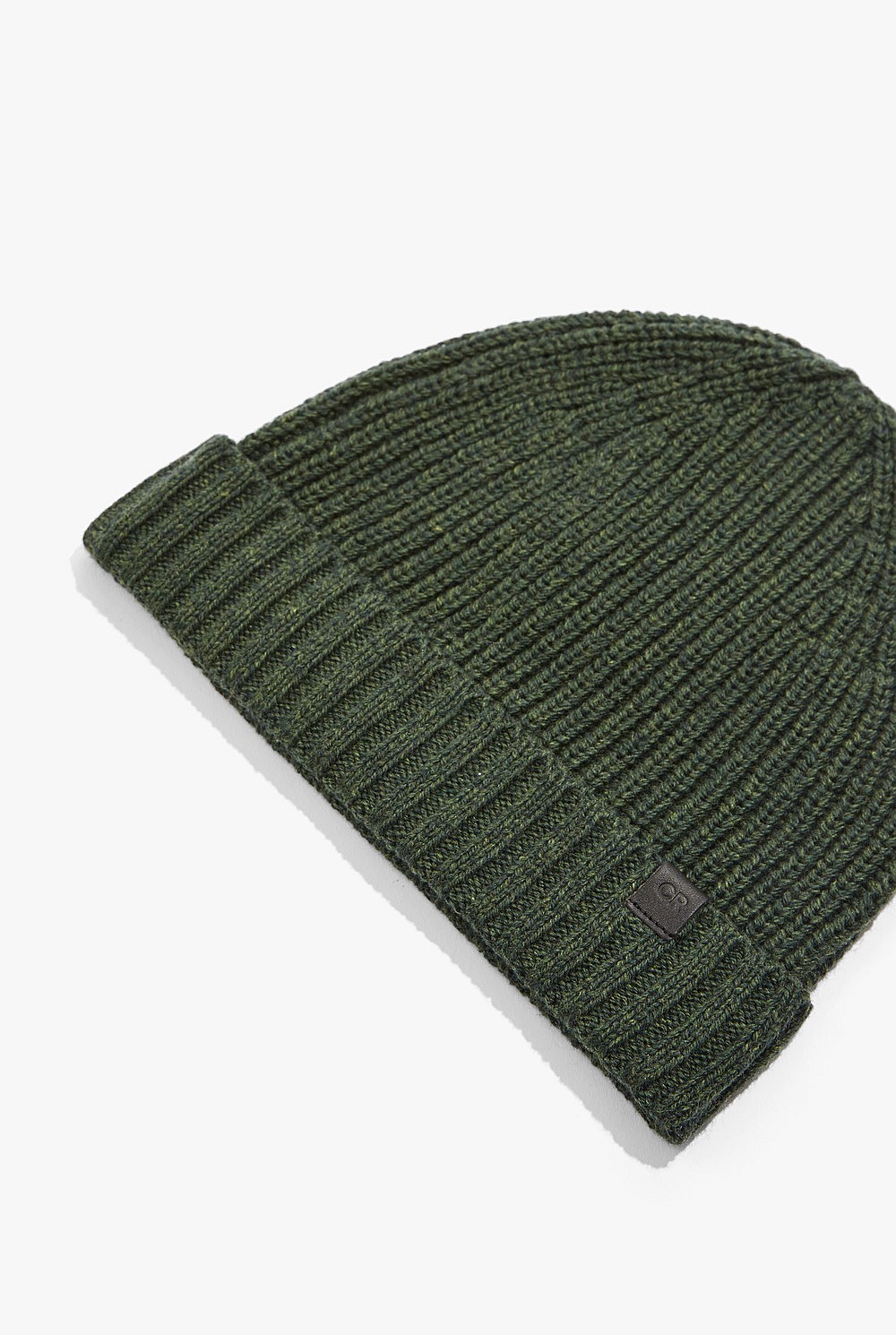 Cotton Blend Rib Beanie