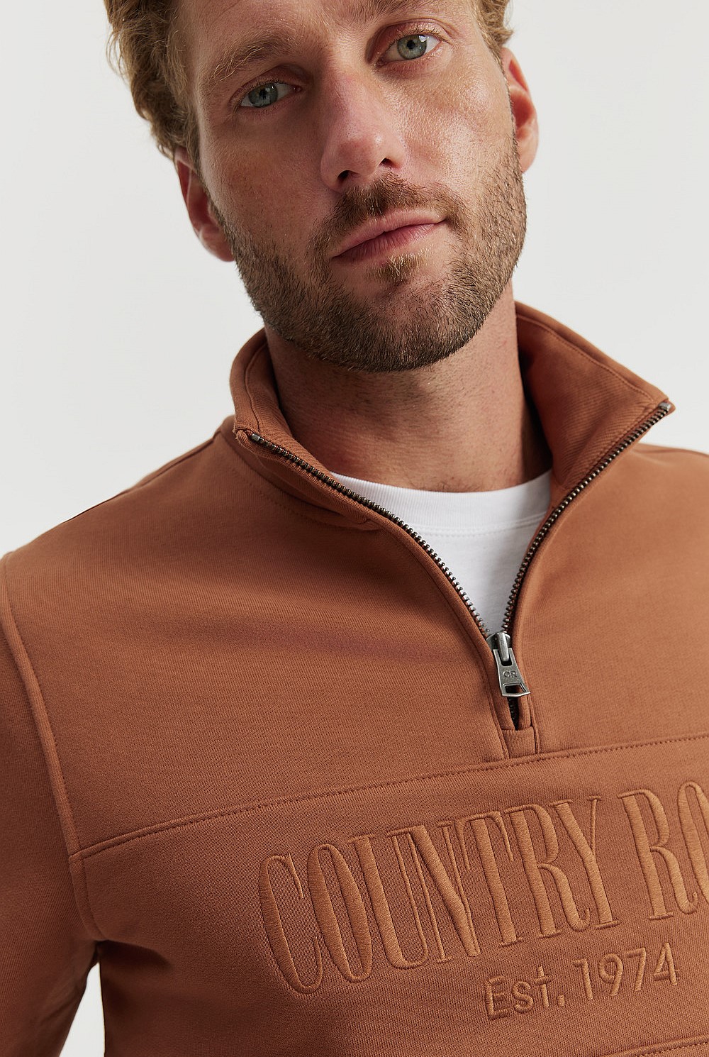 Australian Cotton Half Zip Heritage Sweat
