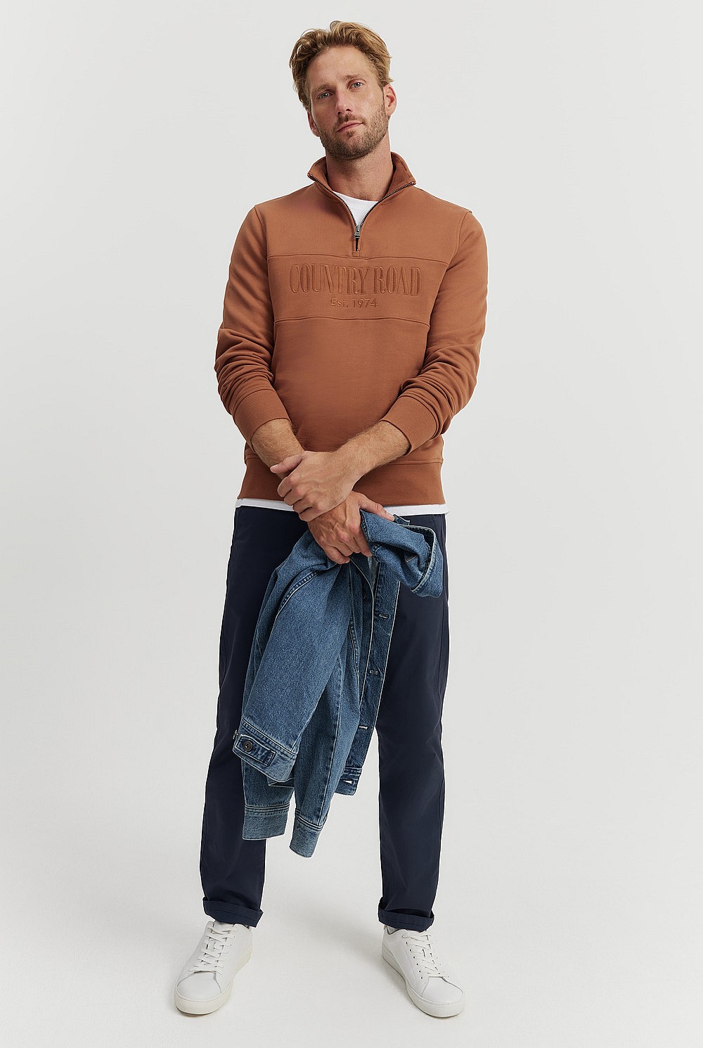 Australian Cotton Half Zip Heritage Sweat