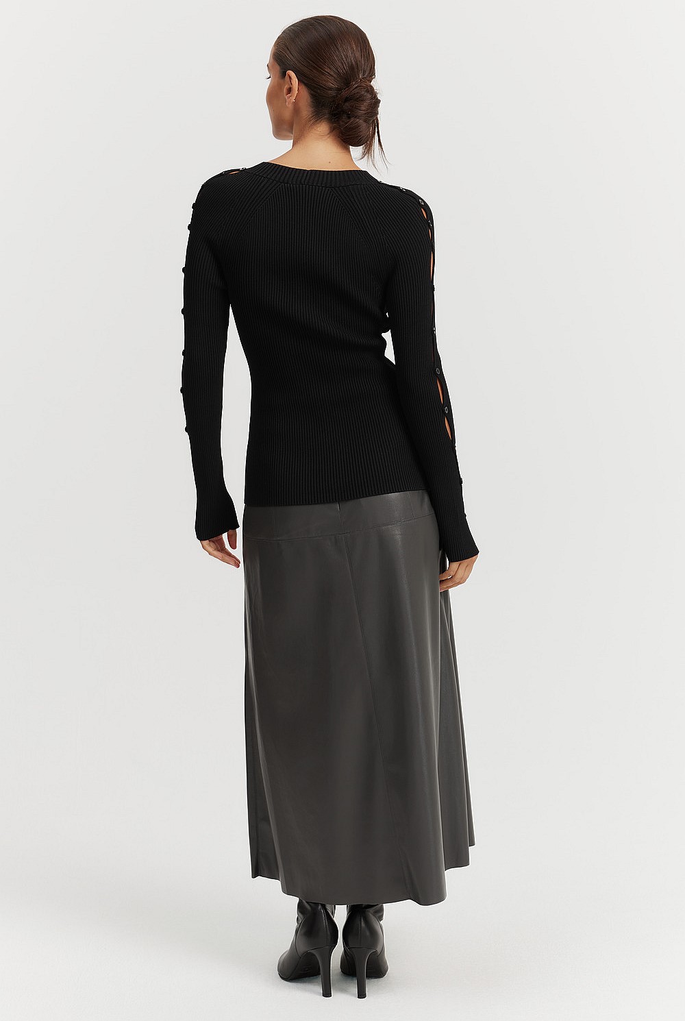 Cut-Away Knit Top