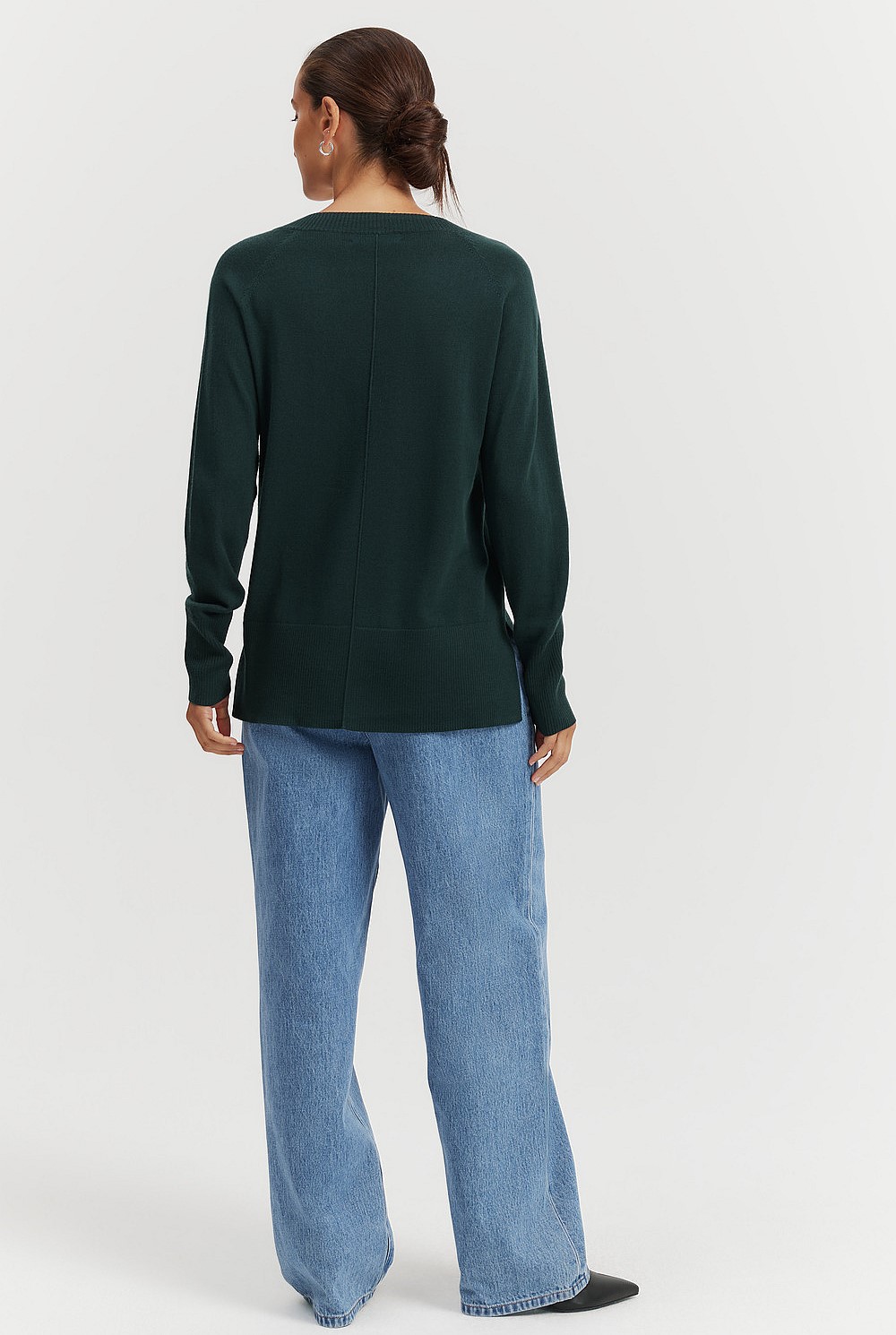 Verified Merino Wool V-neck Knit