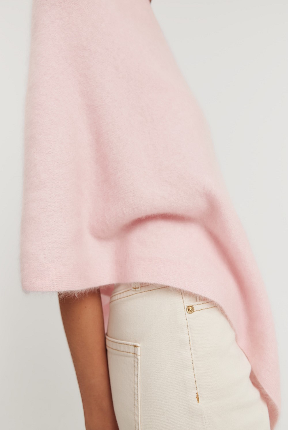 Brushed GCS-certified Cashmere Wrap