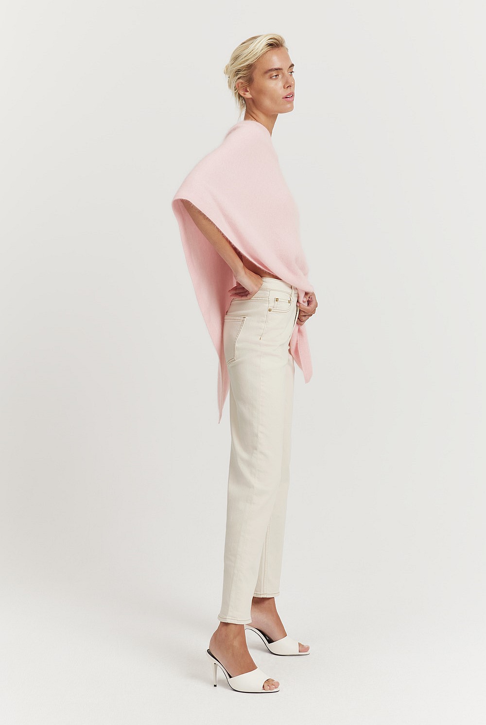 Brushed GCS-certified Cashmere Wrap