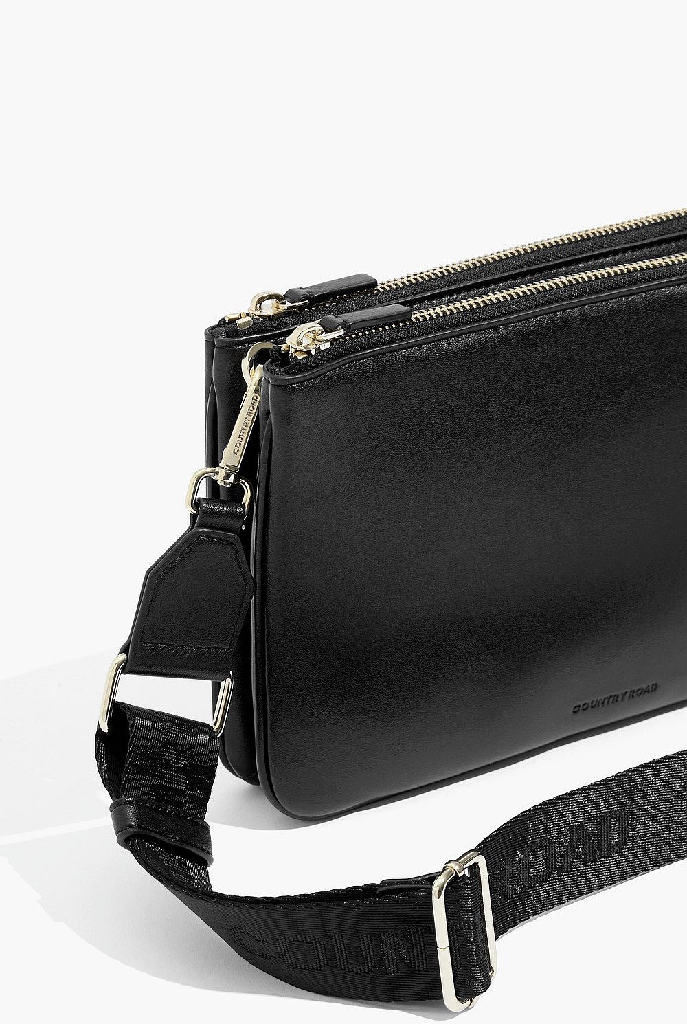 Large Double Zip Crossbody Bag