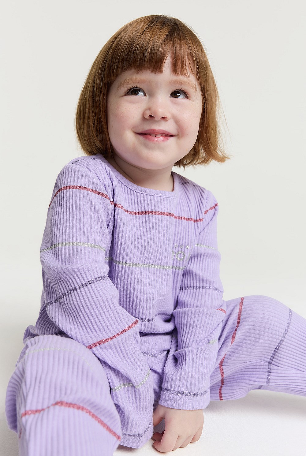 Metallic Stripe Pyjama Set
