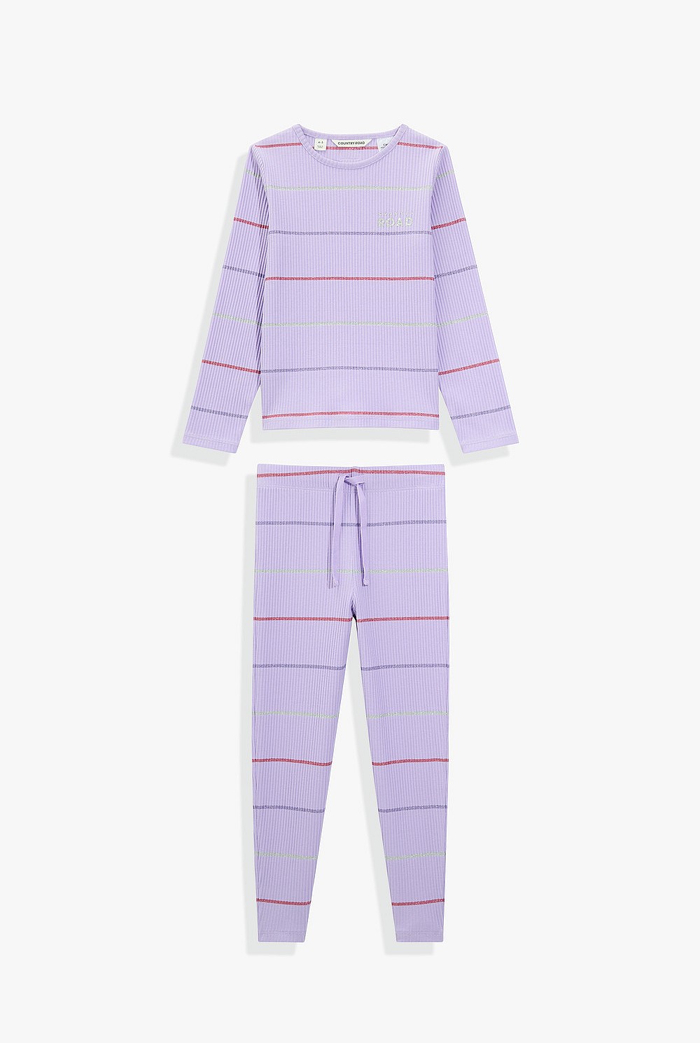 Metallic Stripe Pyjama Set