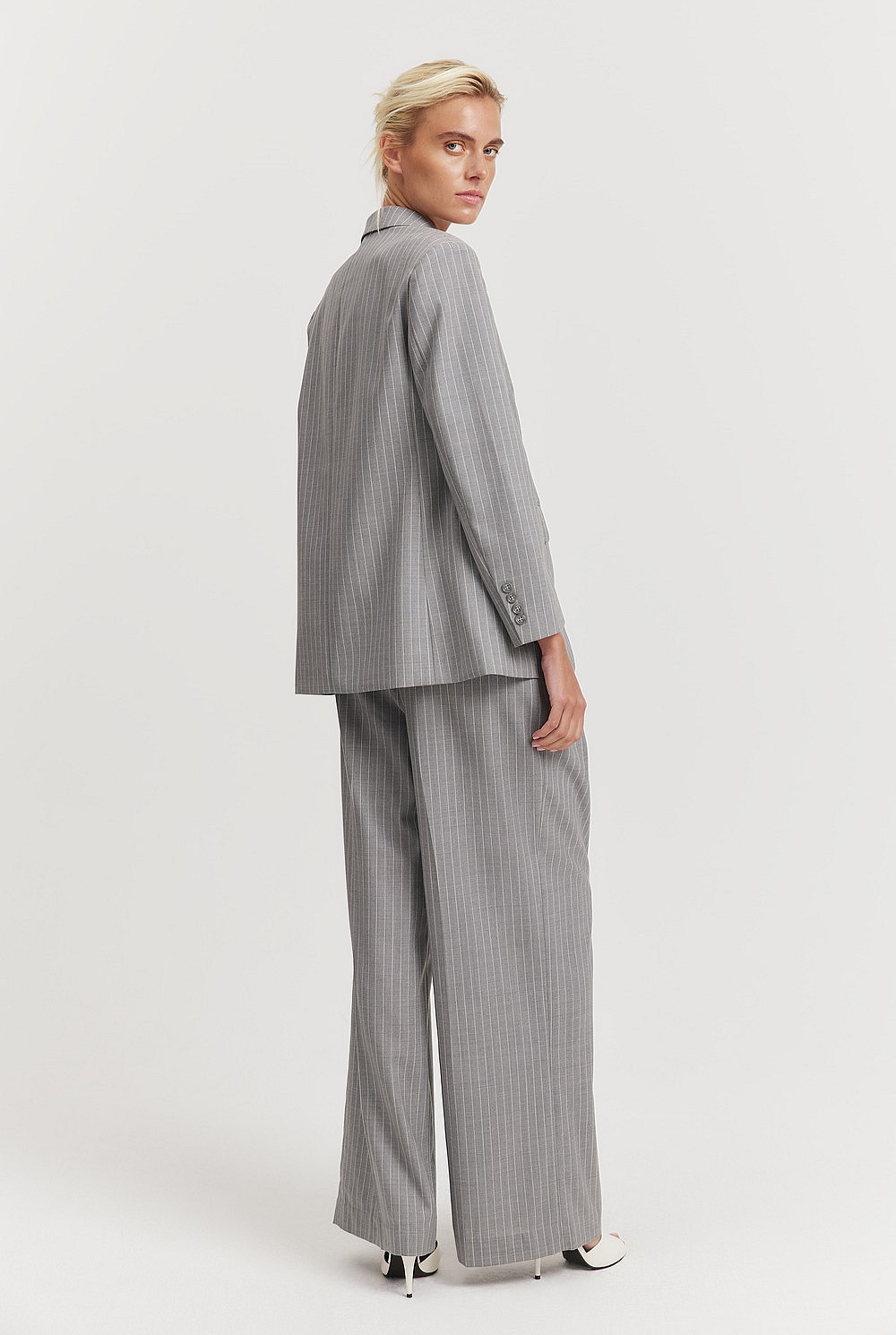 Pinstripe Blazer