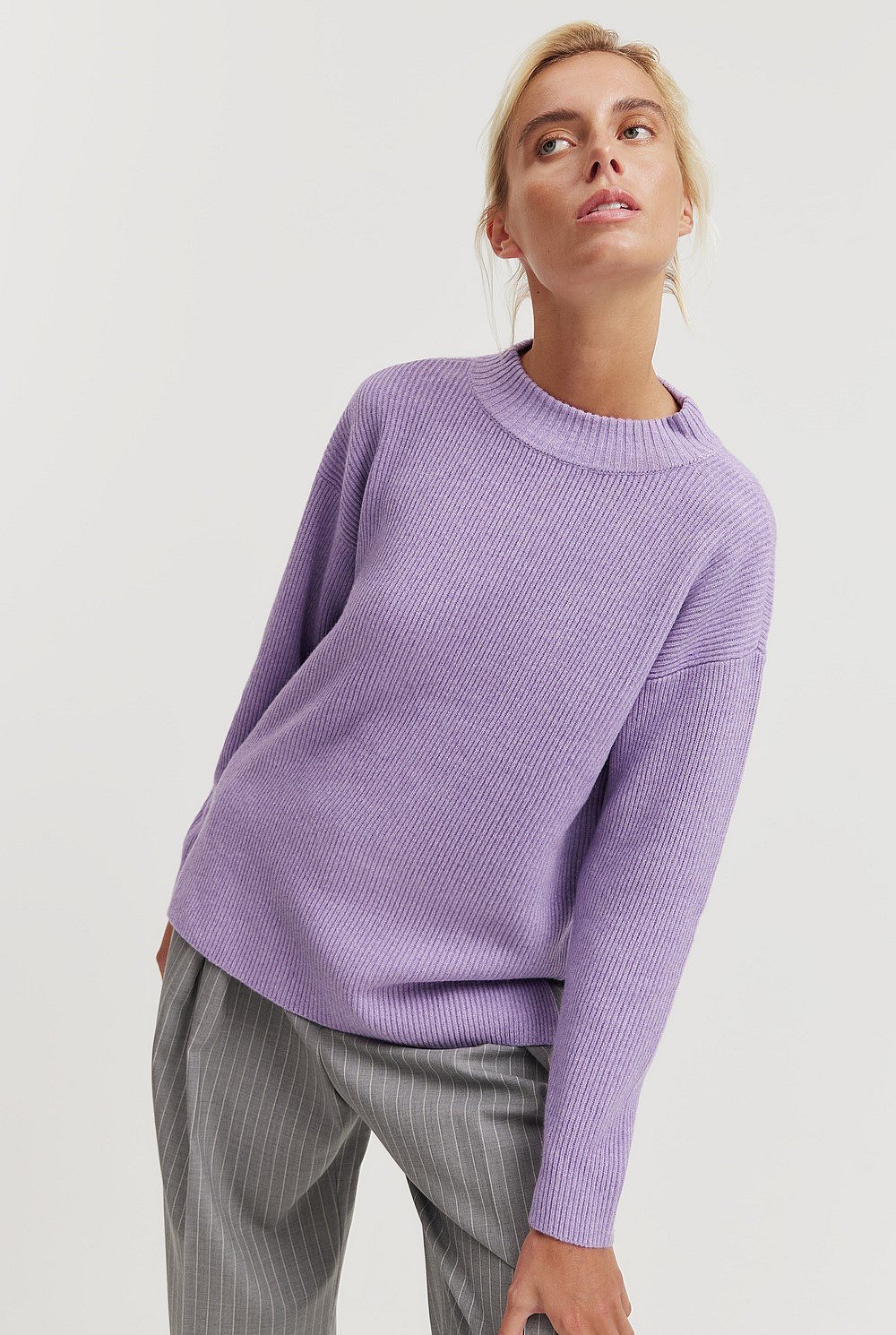 Ribbed Pullover Knit