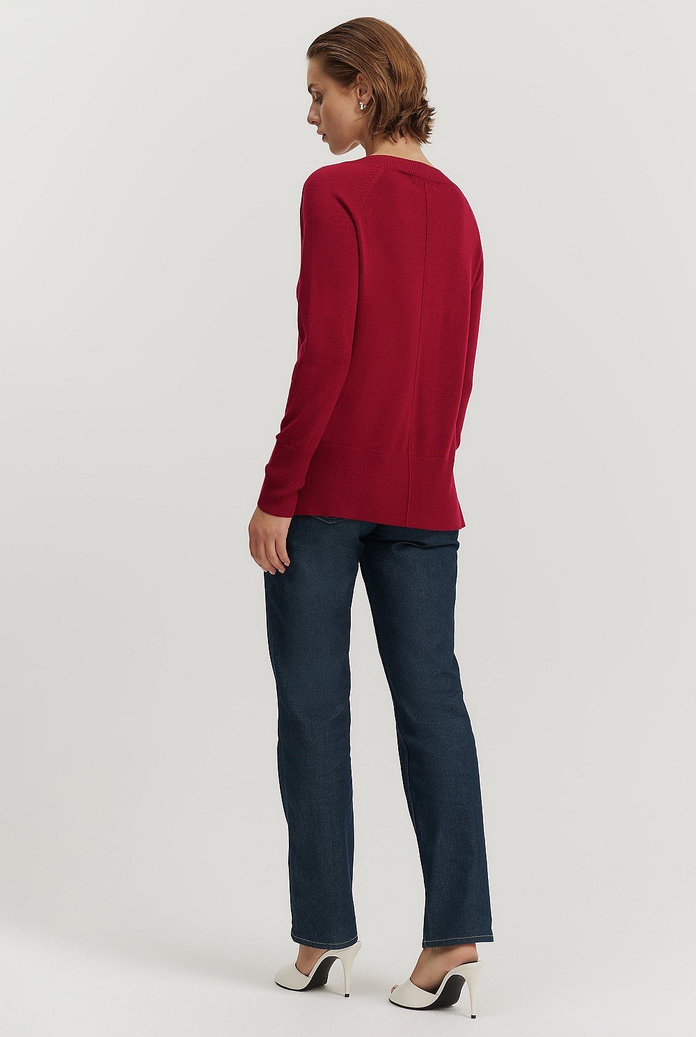 Verified Merino Wool V-neck Knit