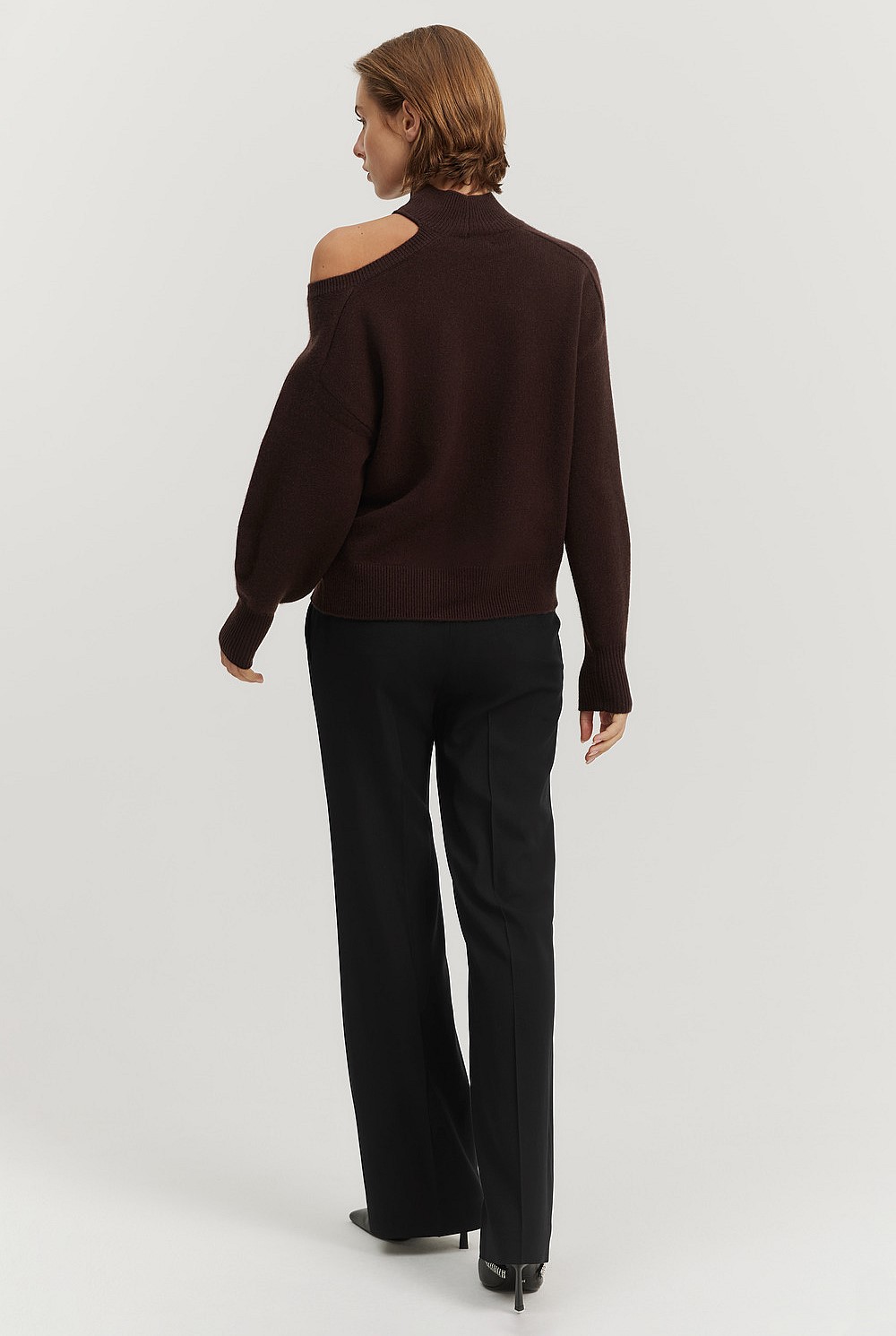 Cashmere Blend Cut-out Soft Knit