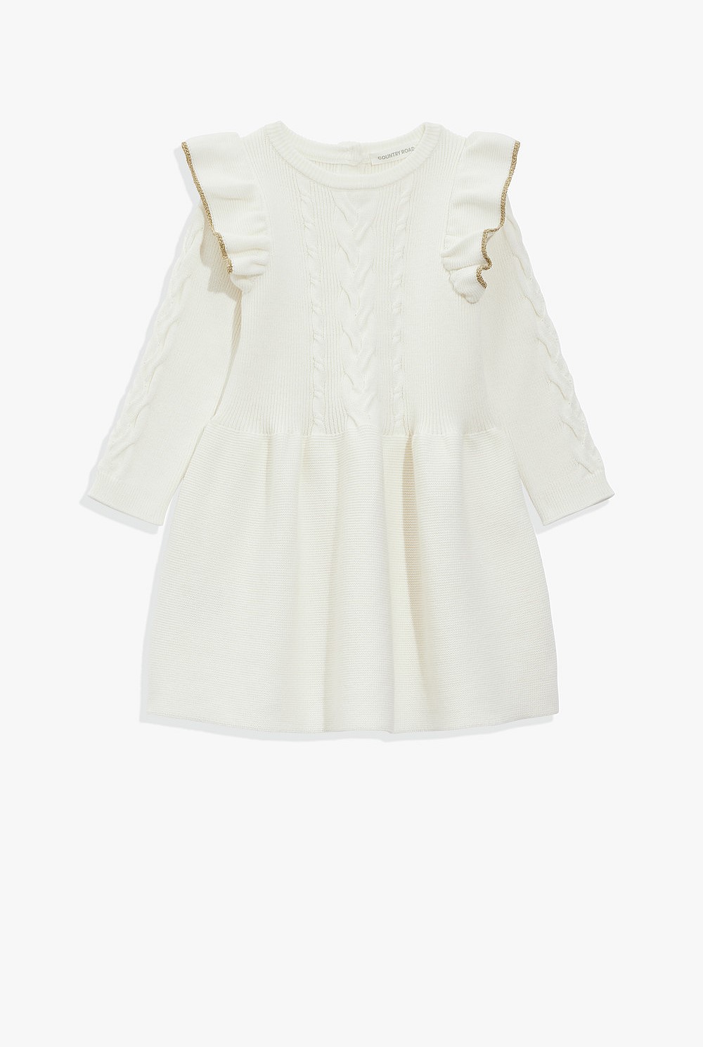 Organically Grown Cotton Pointelle Knit Dress