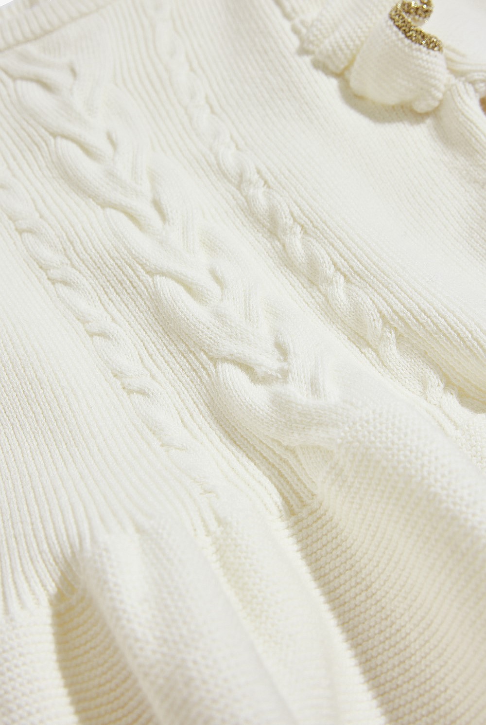 Organically Grown Cotton Pointelle Knit Dress