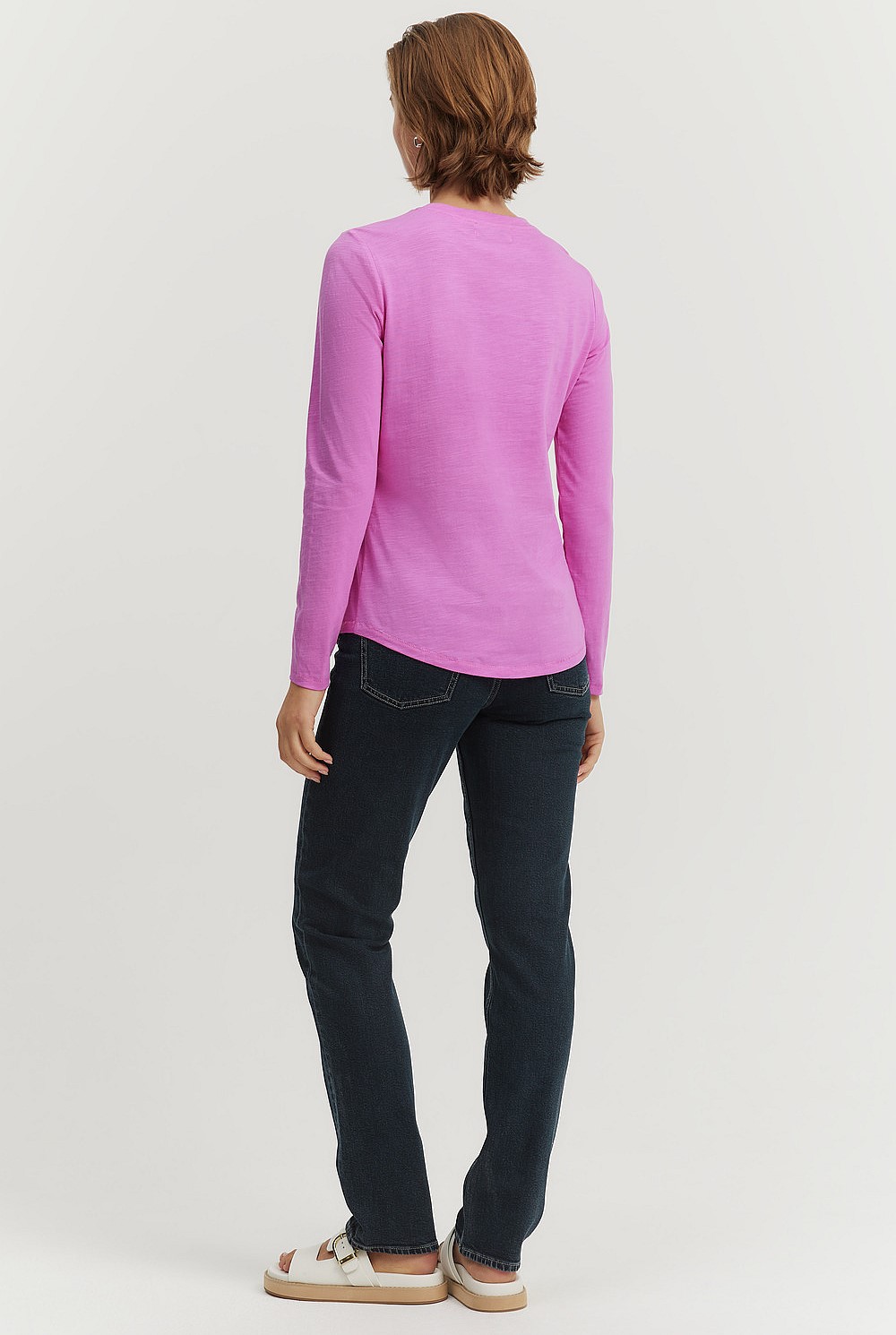 Long Sleeve Australian Cotton Slub T-Shirt