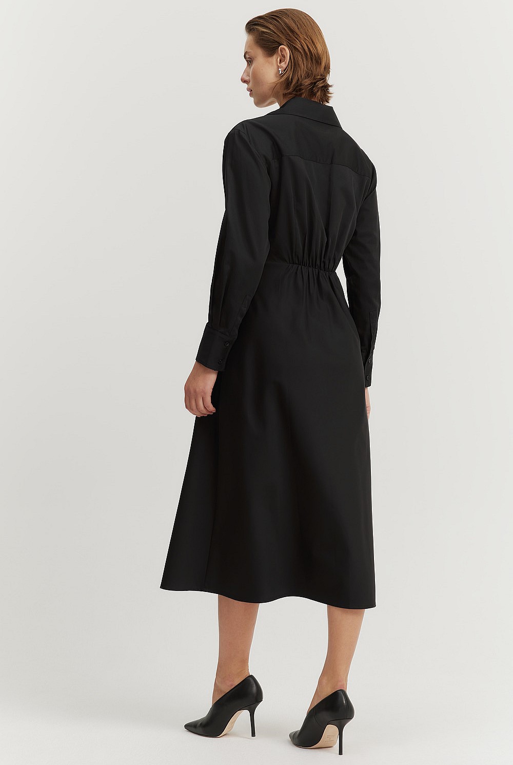 Australian Cotton Twist Front Shirt Dress