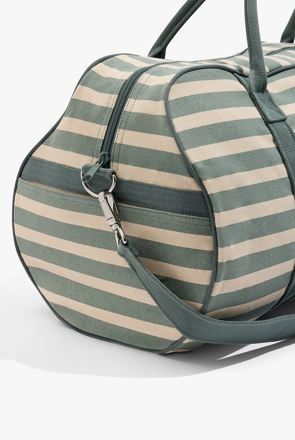 Australian Cotton Flocked Stripe Logo Tote