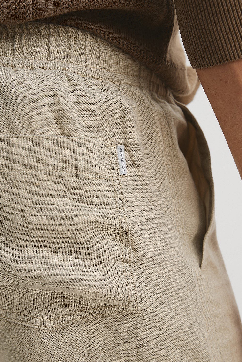 Organically Grown Linen Drawcord Short