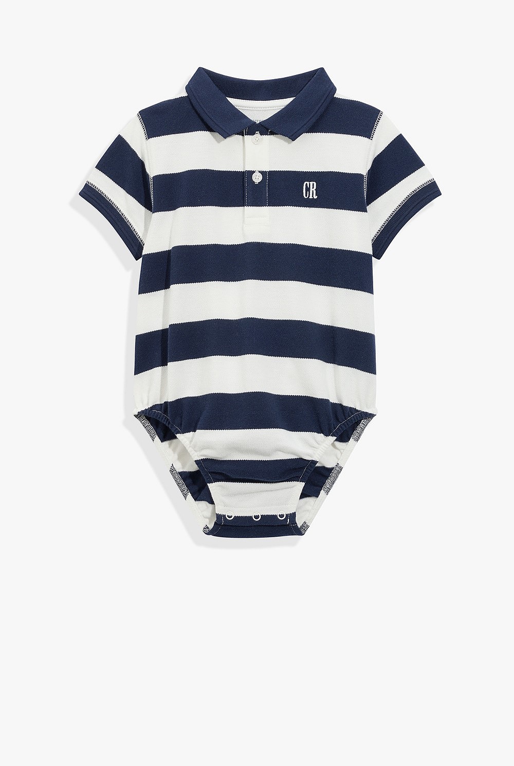 Organically Grown Cotton Polo Bodysuit