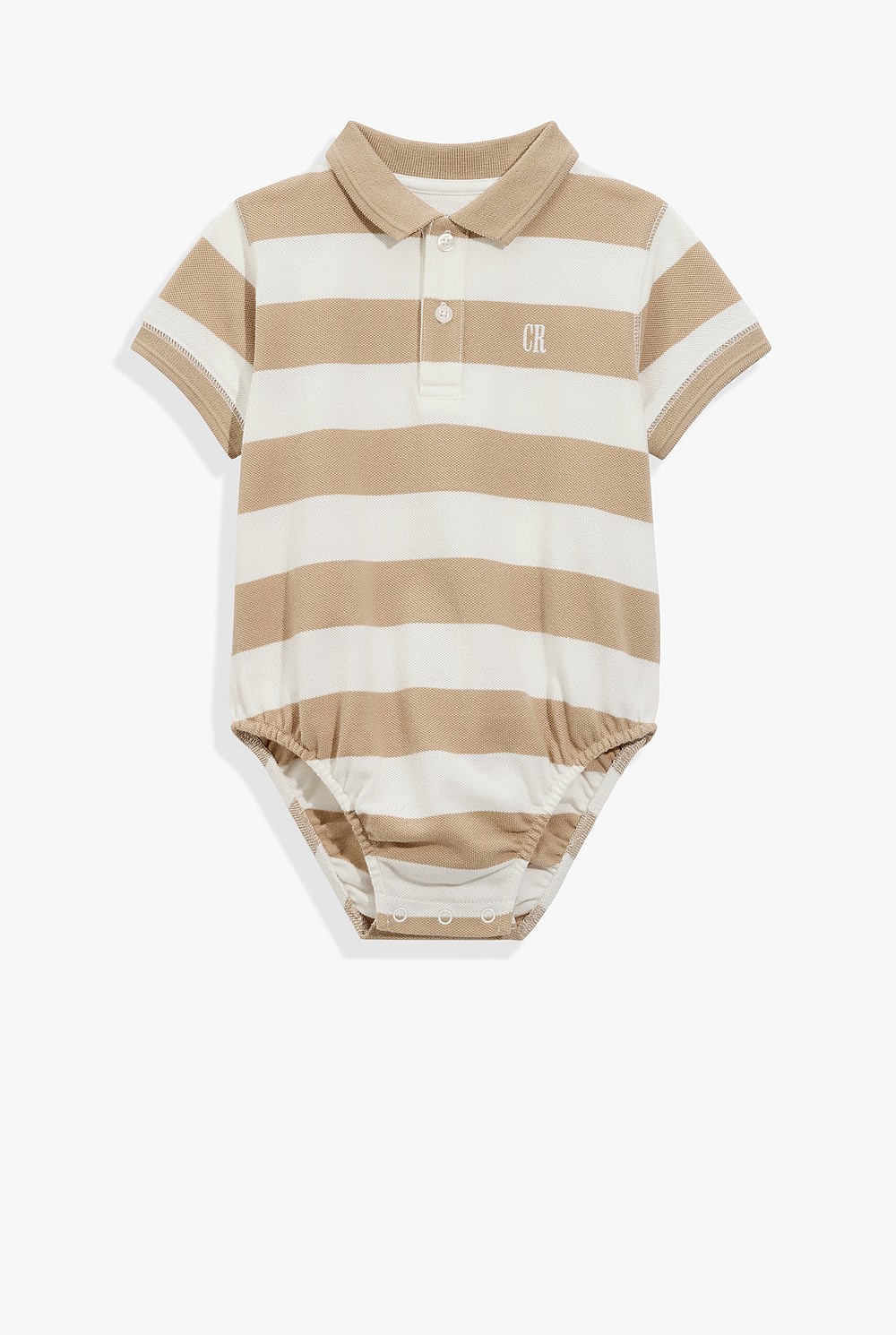 Organically Grown Cotton Polo Bodysuit