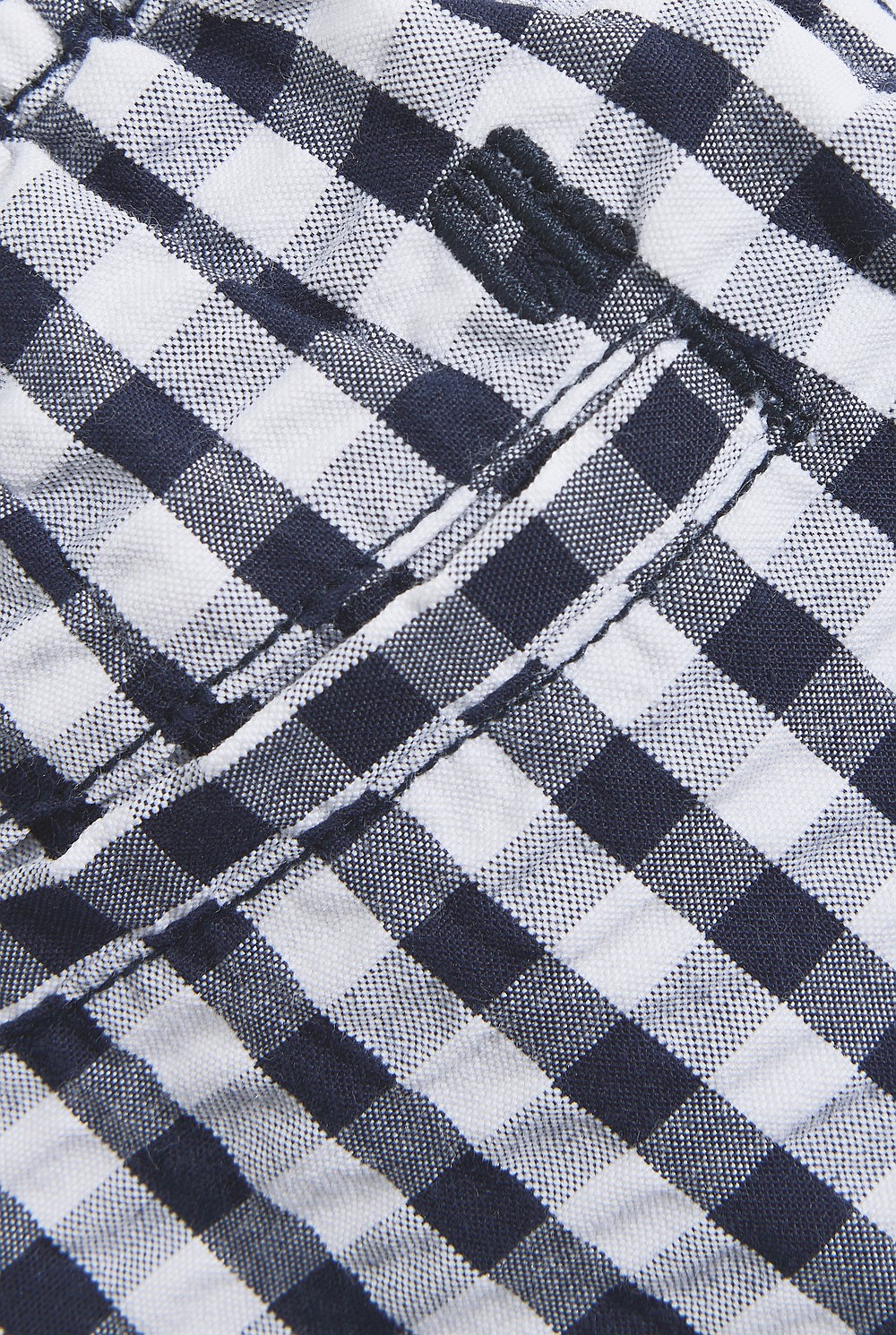 Organically Grown Cotton Blend Gingham Short