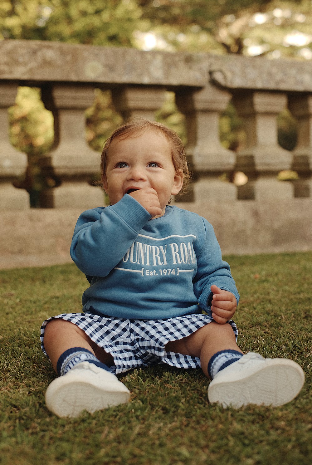 Organically Grown Cotton Blend Gingham Short