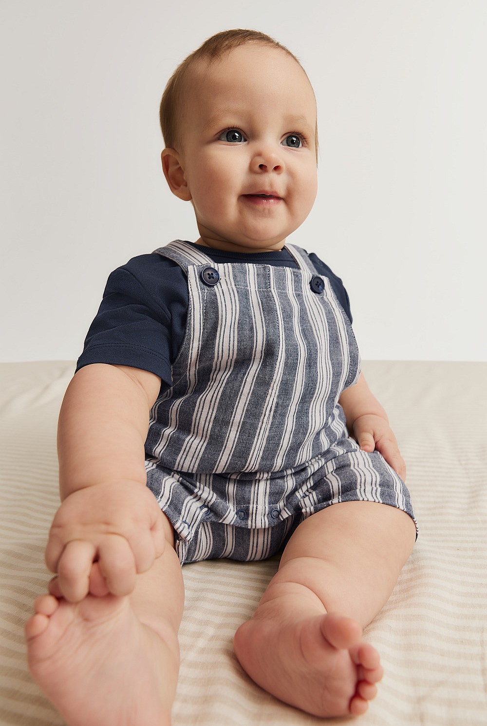 Organically Grown Cotton Textured Overall