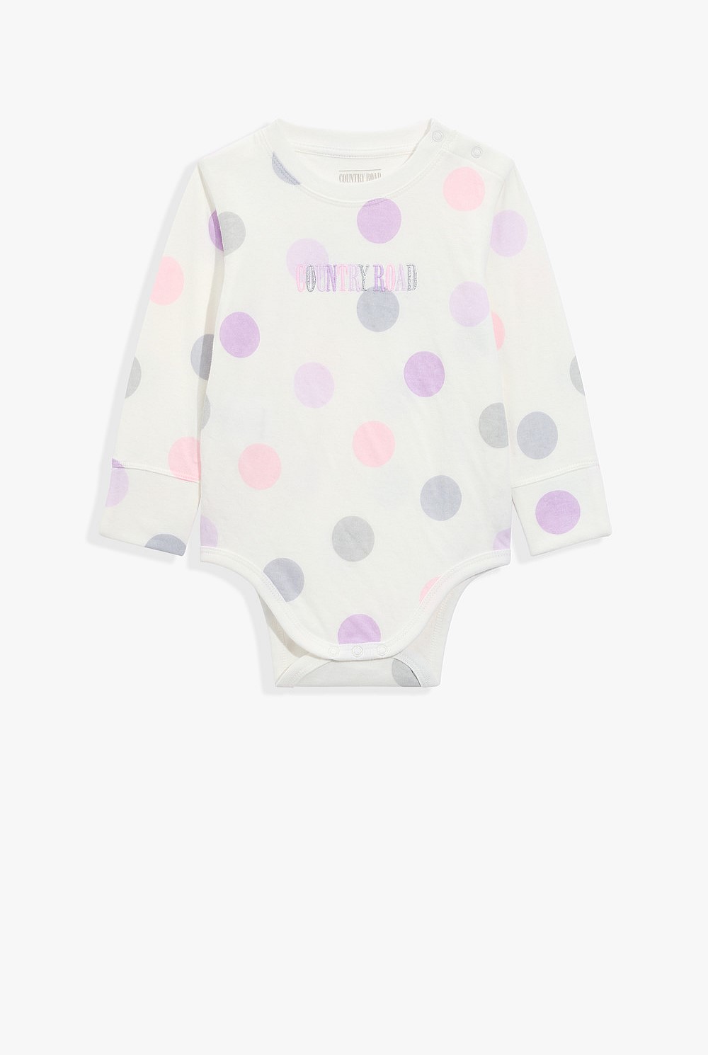 Organically Grown Cotton Heritage Long Sleeve Bodysuit