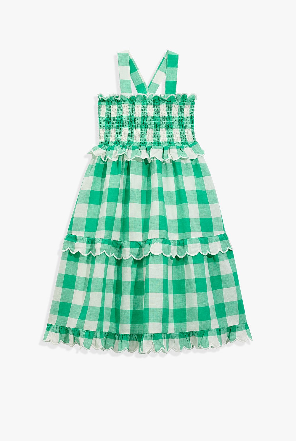 Gingham Midi Dress