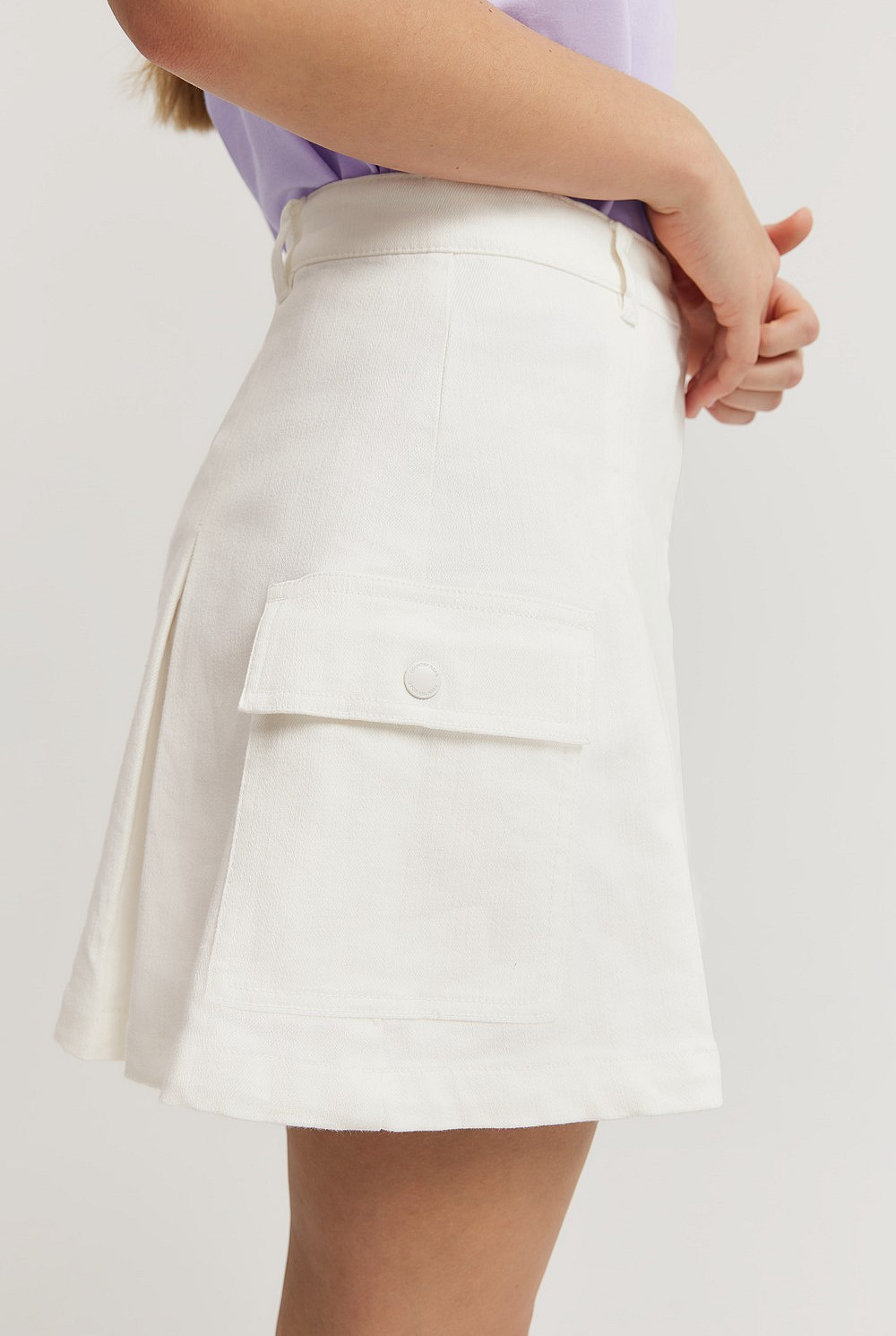 Teen Utility Pleat Skirt