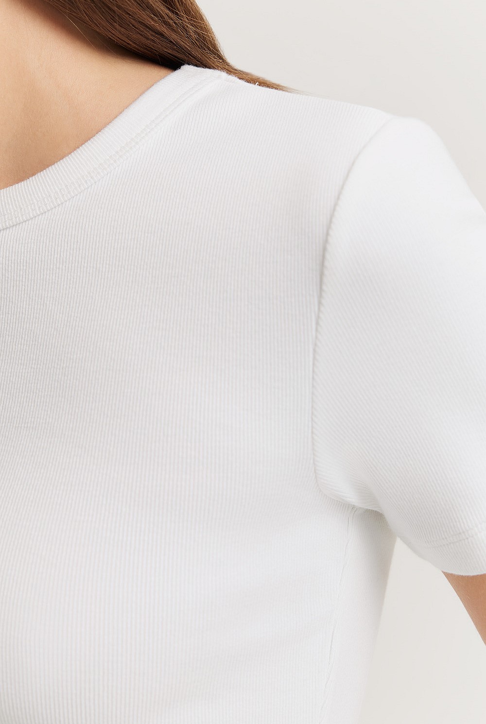 Cotton Crop Fitted T-Shirt