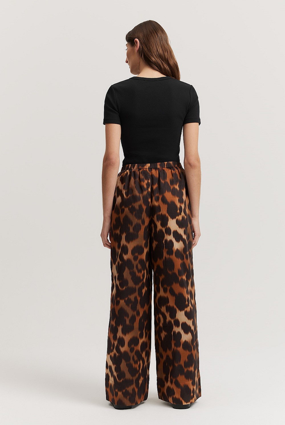 Print Wide Leg Pant