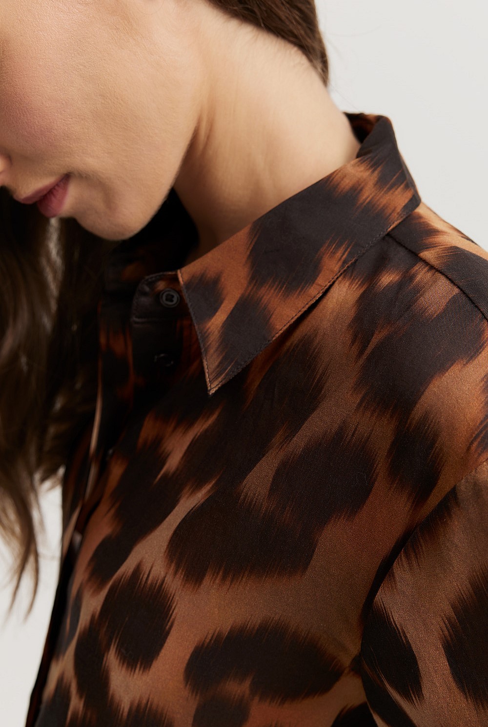 Print Button-Through Shirt