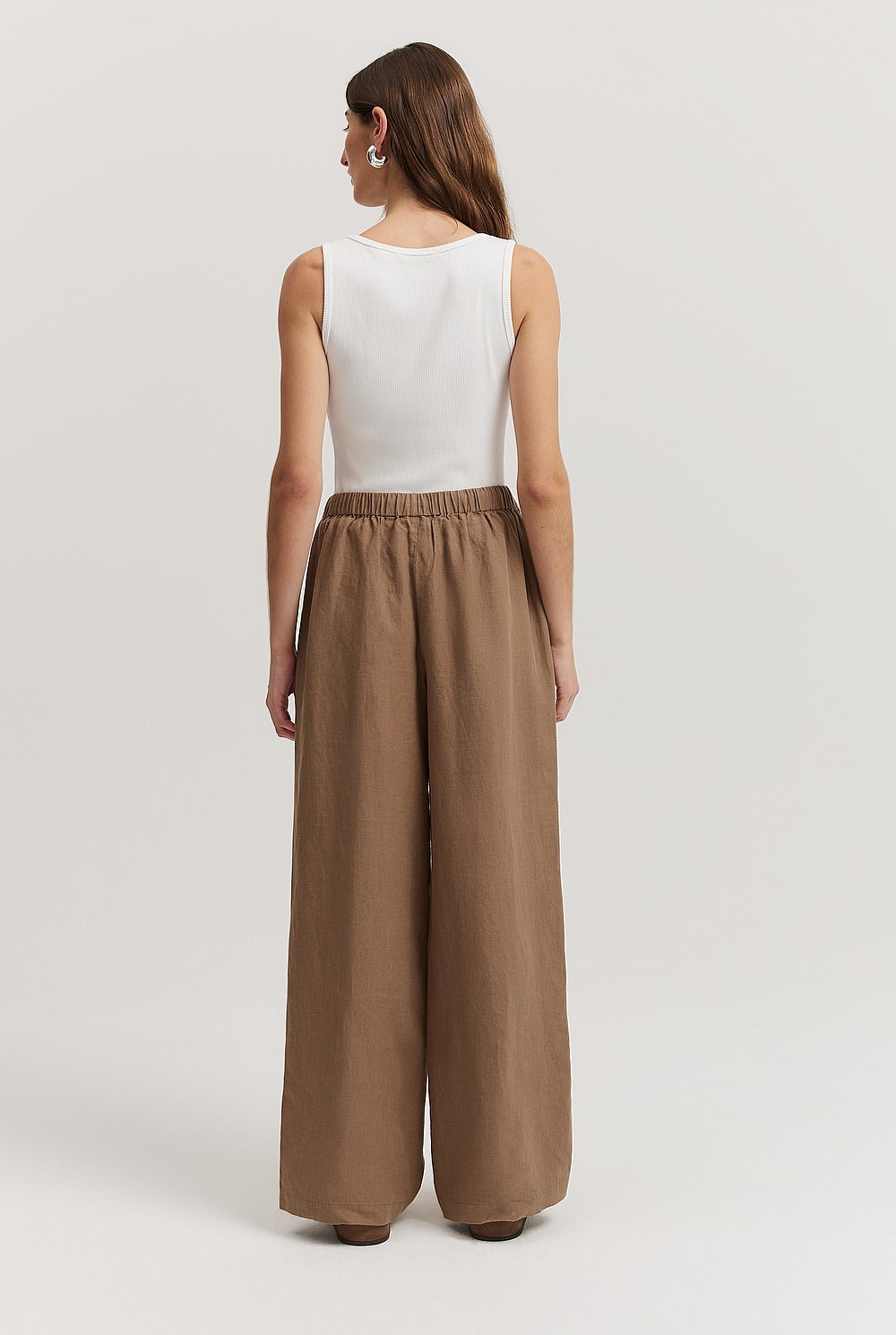 Organically Grown Linen Pull-on Pant