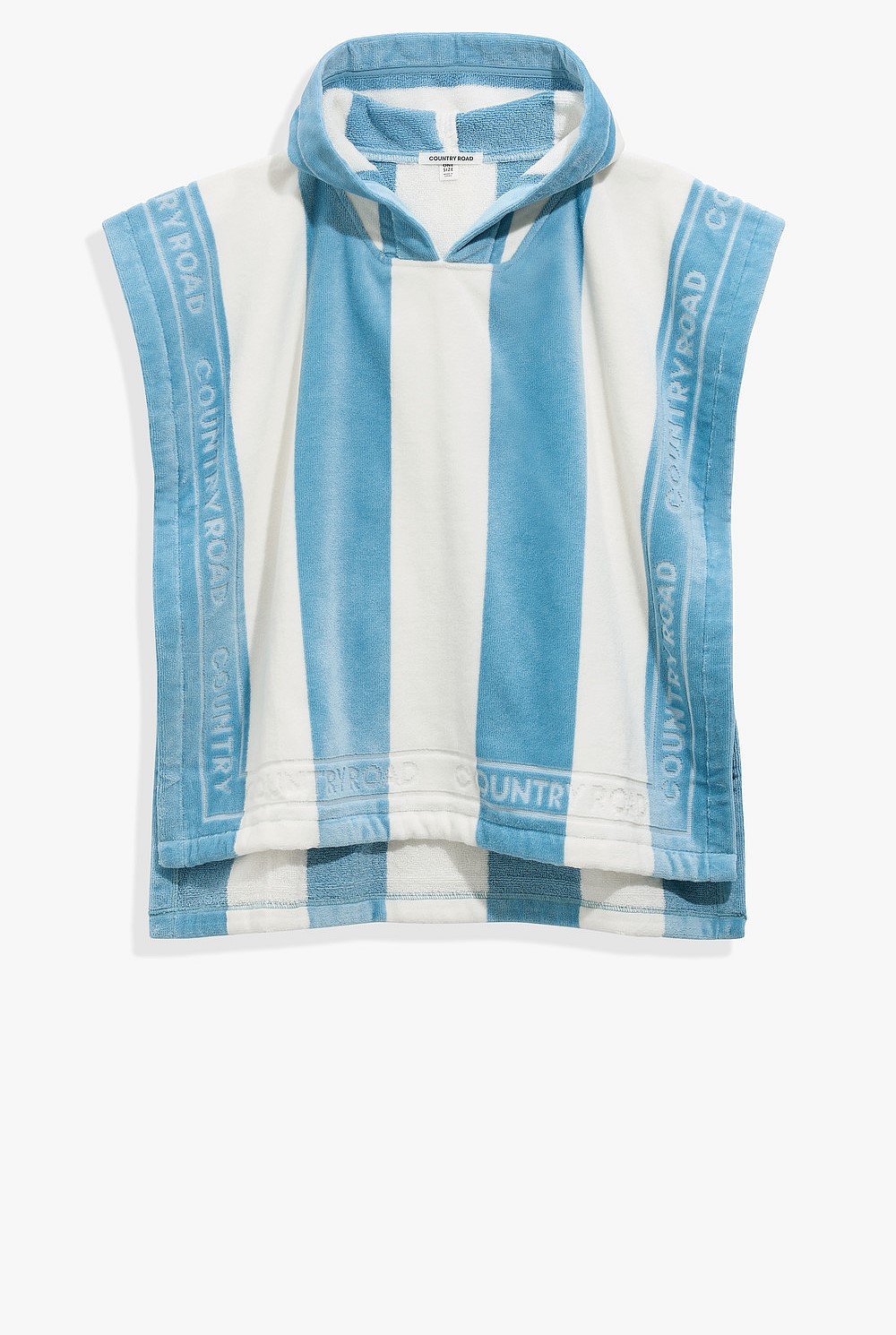 Australian Cotton Logo Stripe Poncho