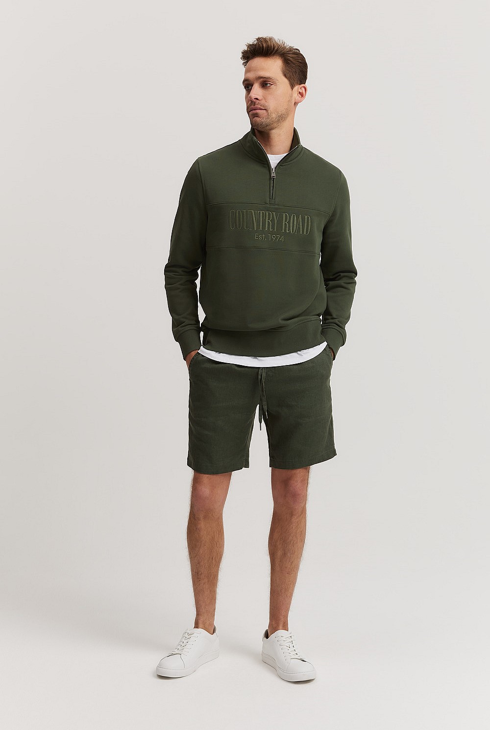 Organically Grown Linen Drawcord Short