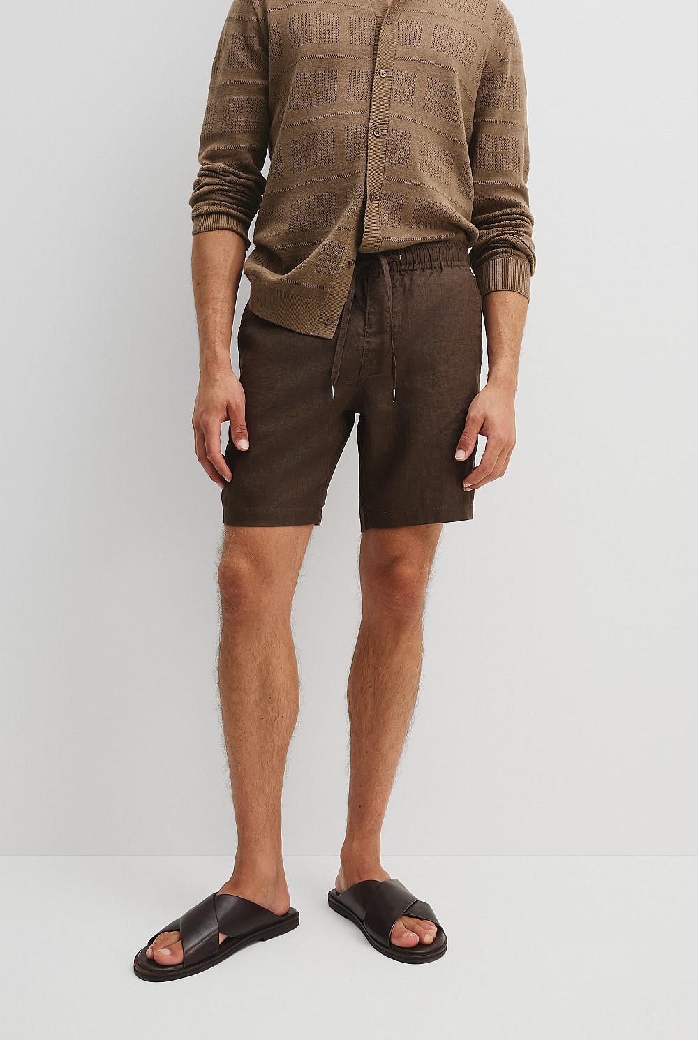 Organically Grown Linen Drawcord Short