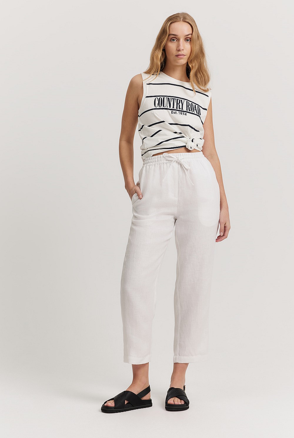 Australian Cotton Stripe Heritage Tank