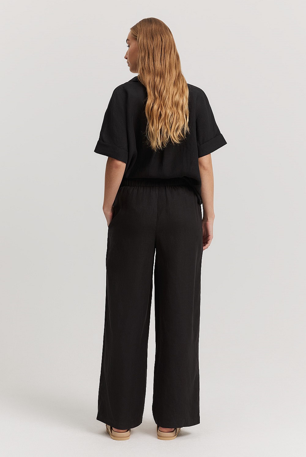 Organically Grown Linen Pull-on Pant