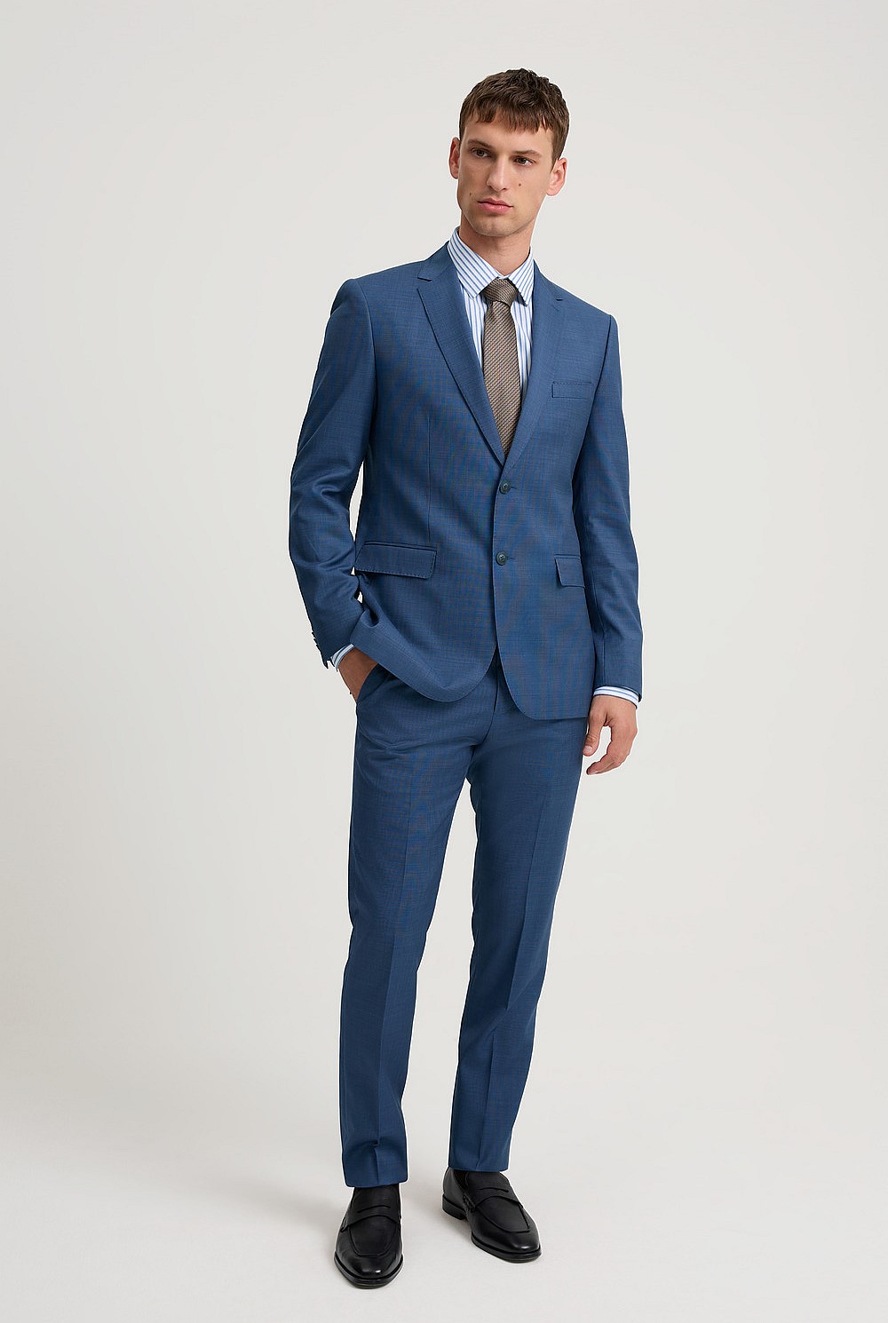 Regular Fit Textured Travel Jacket